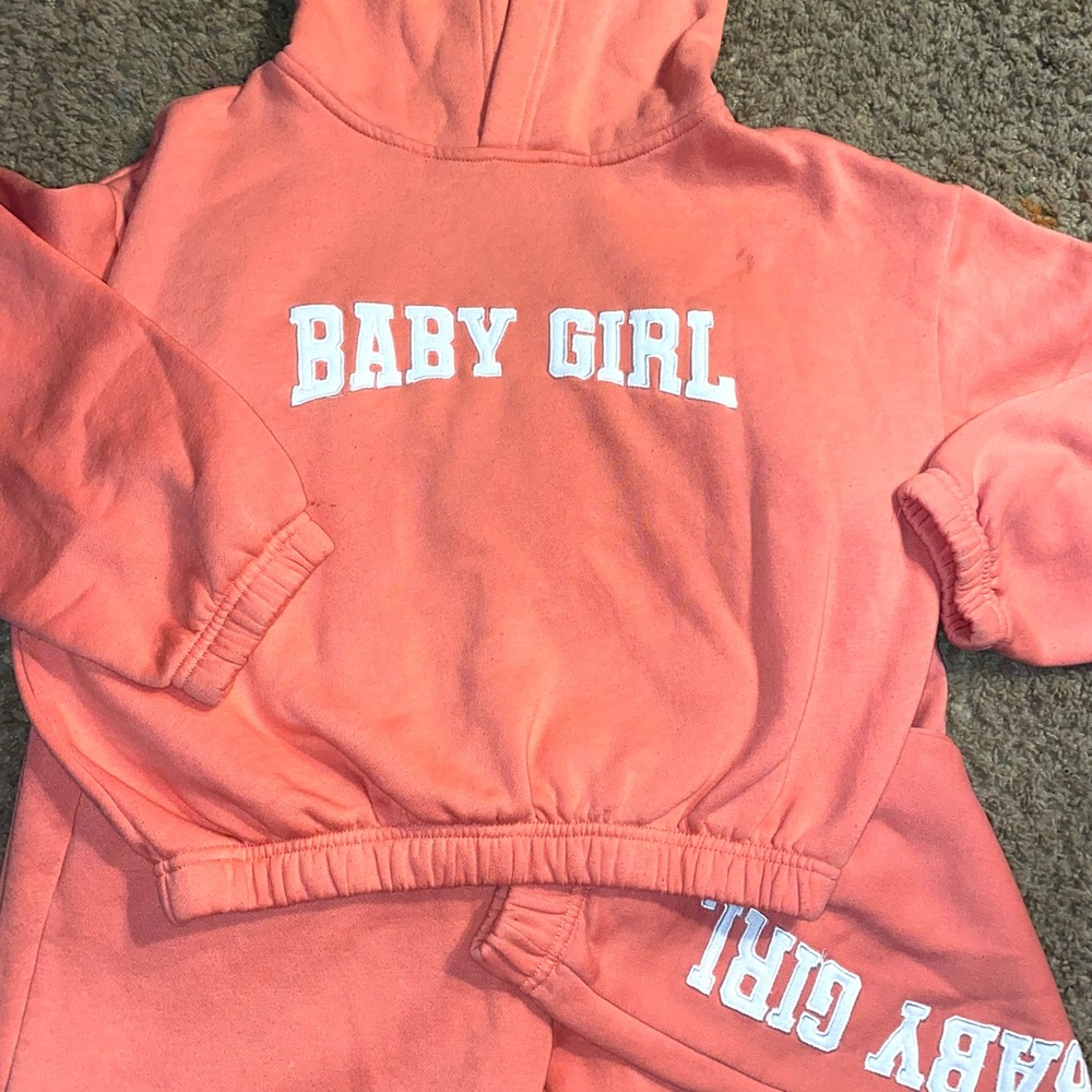 Baby girl hoodie set✨